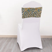 5 Mesh with Embroidered Sequins Chair Sashes