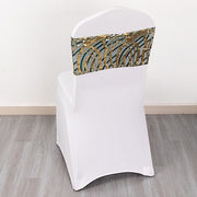 5 Mesh with Embroidered Sequins Chair Sashes