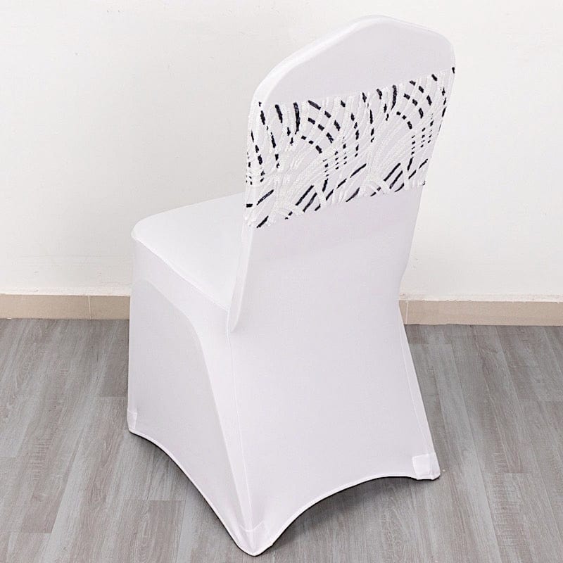 5 Mesh with Embroidered Sequins Chair Sashes