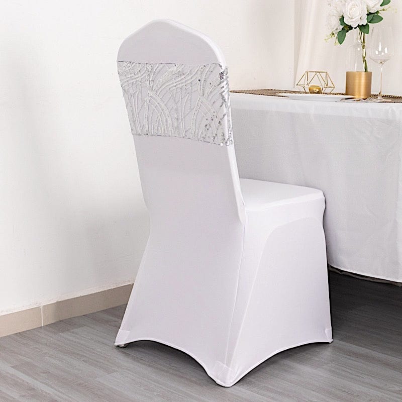 5 Mesh with Embroidered Sequins Chair Sashes