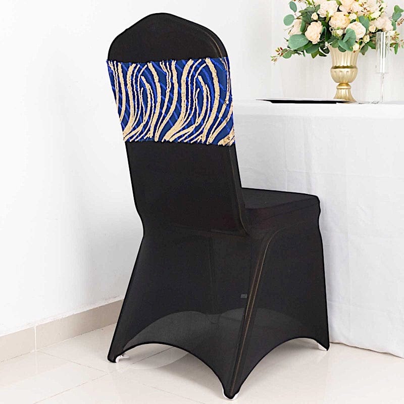 5 Mesh with Embroidered Sequins Chair Sashes