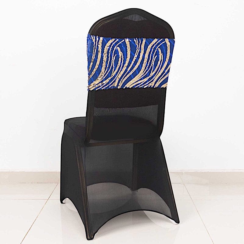 5 Mesh with Embroidered Sequins Chair Sashes