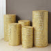 5 Mesh with Geometric Embroidered Sequins Cylinder Display Stand Covers Set