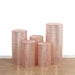 5 Mesh with Geometric Embroidered Sequins Cylinder Display Stand Covers Set