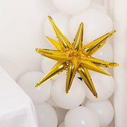 5 Metallic Star Explosion Foil Balloons