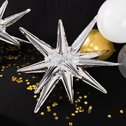 5 Metallic Star Explosion Foil Balloons