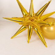 5 Metallic Star Explosion Foil Balloons