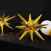 5 Metallic Star Explosion Foil Balloons