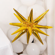 5 Metallic Star Explosion Foil Balloons