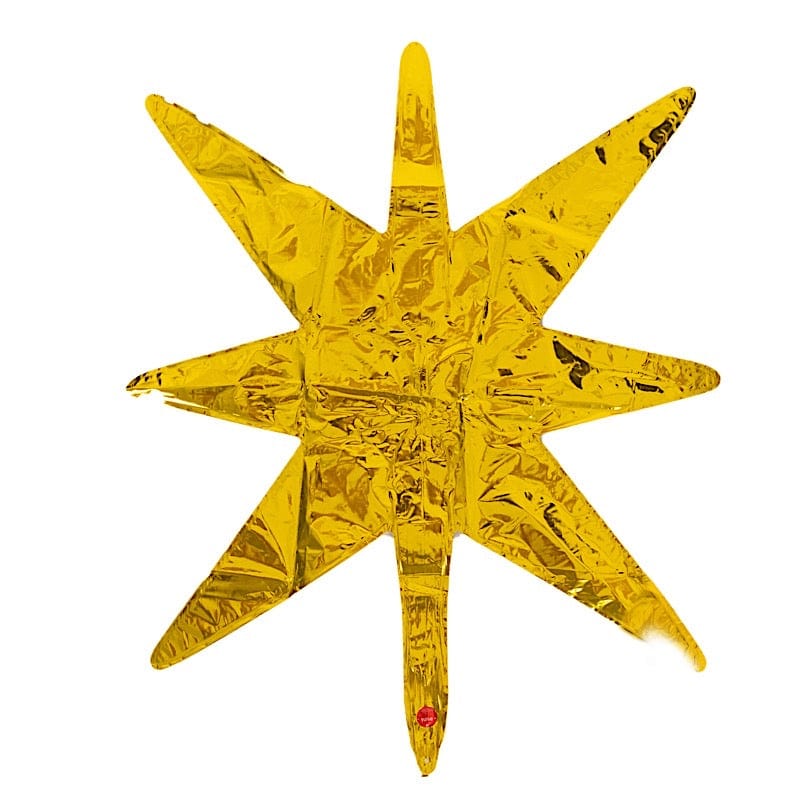 5 Metallic Star Explosion Foil Balloons