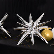 5 Metallic Star Explosion Foil Balloons