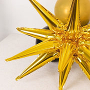 5 Metallic Star Explosion Foil Balloons