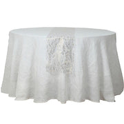 5 Organza Table Runners with Foil Wave Design