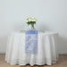 5 Organza Table Runners with Foil Wave Design