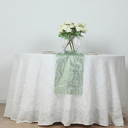 5 Organza Table Runners with Foil Wave Design