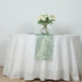 5 Organza Table Runners with Foil Wave Design