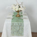 5 Organza Table Runners with Foil Wave Design