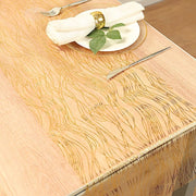5 Organza Table Runners with Foil Wave Design