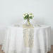 5 Organza Table Runners with Foil Wave Design