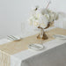 5 Organza Table Runners with Foil Wave Design
