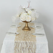5 Organza Table Runners with Foil Wave Design