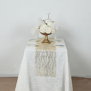 5 Organza Table Runners with Foil Wave Design