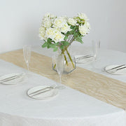 5 Organza Table Runners with Foil Wave Design
