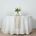 5 Organza Table Runners with Foil Wave Design