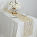 5 Organza Table Runners with Foil Wave Design