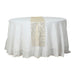 5 Organza Table Runners with Foil Wave Design