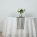 5 Organza Table Runners with Foil Wave Design