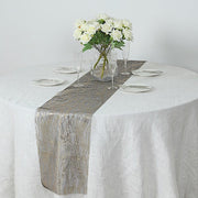 5 Organza Table Runners with Foil Wave Design