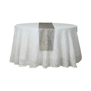 5 Organza Table Runners with Foil Wave Design