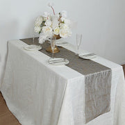 5 Organza Table Runners with Foil Wave Design