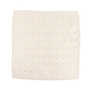 5 Pack 17" x 17" Jacquard Cloth Napkins Diamond Trellis with Gold Accent Dots NAP_JAC01_OSC_IVR