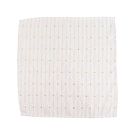 5 Pack 17" x 17" Jacquard Cloth Napkins Diamond Trellis with Gold Accent Dots NAP_JAC01_OSC_WHT