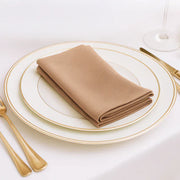 5 Pack 17" x 17" Scuba Wrinkle-Free Reusable Cloth Napkins