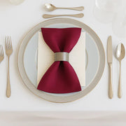 5 Pack 20" x 20" Scuba Wrinkle-Free Reusable Cloth Napkins