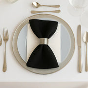 5 Pack 20" x 20" Scuba Wrinkle-Free Reusable Cloth Napkins