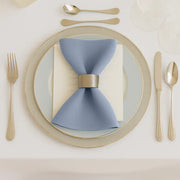 5 Pack 20" x 20" Scuba Wrinkle-Free Reusable Cloth Napkins