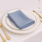 5 Pack 20" x 20" Scuba Wrinkle-Free Reusable Cloth Napkins