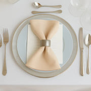 5 Pack 20" x 20" Scuba Wrinkle-Free Reusable Cloth Napkins