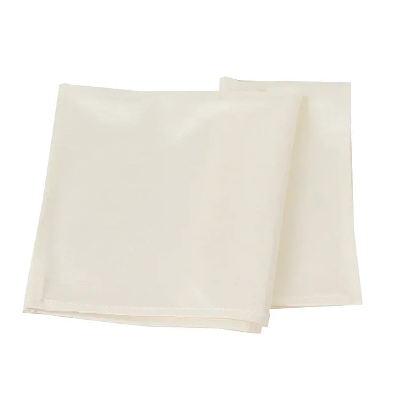 5 Pack 20" x 20" Shimmer Scuba Wrinkle-Free Reusable Lustrous Cloth Napkins