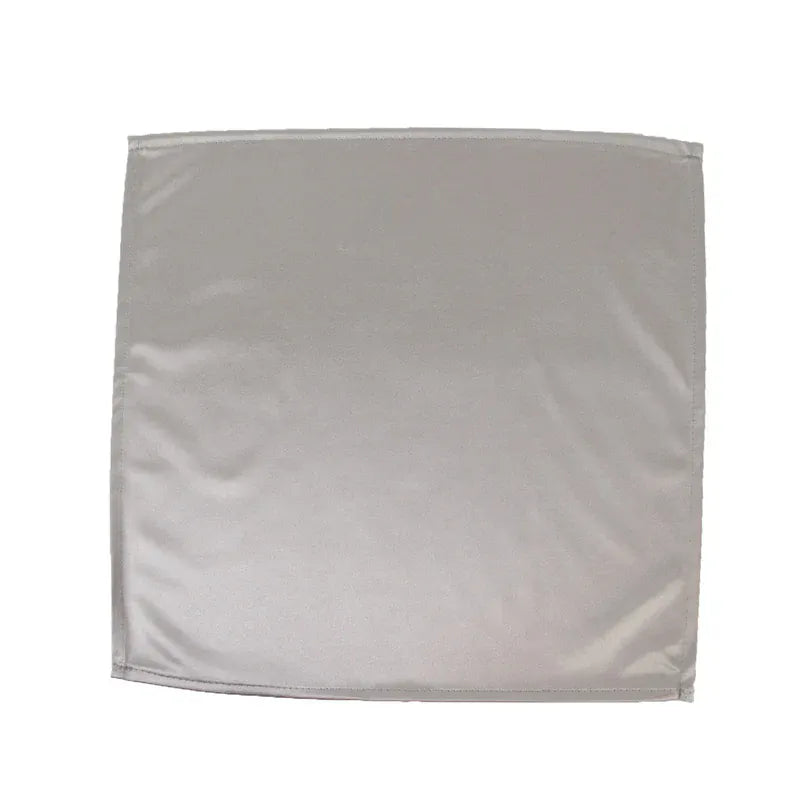 5 Pack 20" x 20" Shimmer Scuba Wrinkle-Free Reusable Lustrous Cloth Napkins NAP_OSC_SCUBA_SH_SILV
