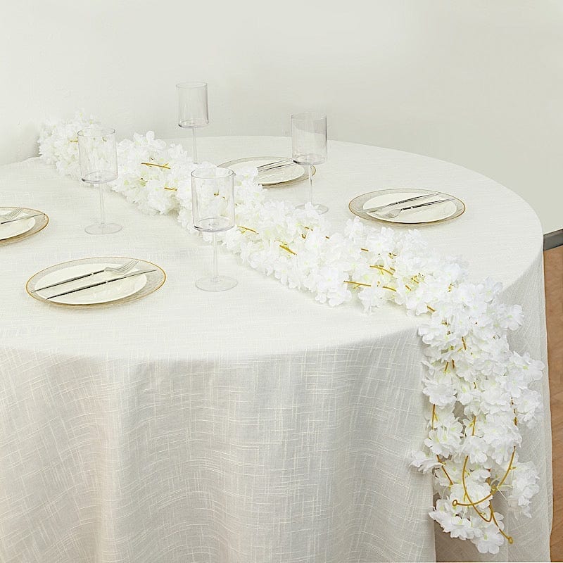 5 Pack 6 ft Artificial Cherry Blossom Flowers Garland