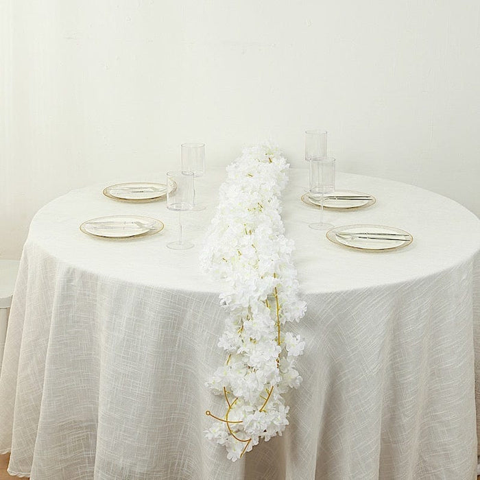 5 Pack 6 ft Artificial Cherry Blossom Flowers Garland