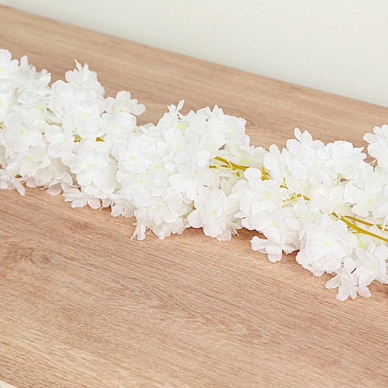 5 Pack 6 ft Artificial Cherry Blossom Flowers Garland