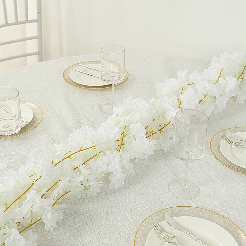 5 Pack 6 ft Artificial Cherry Blossom Flowers Garland