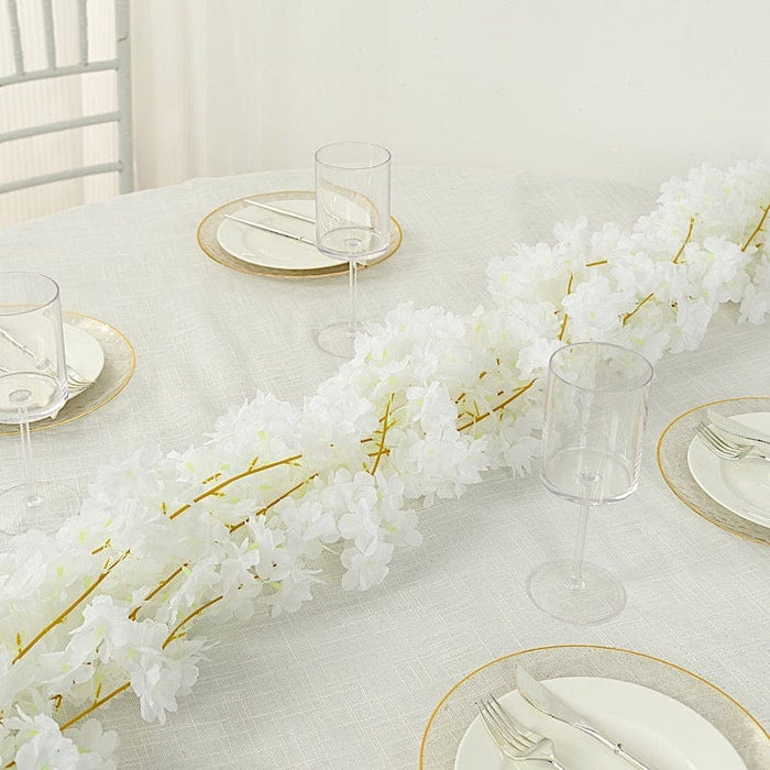 5 Pack 6 ft Artificial Cherry Blossom Flowers Garland