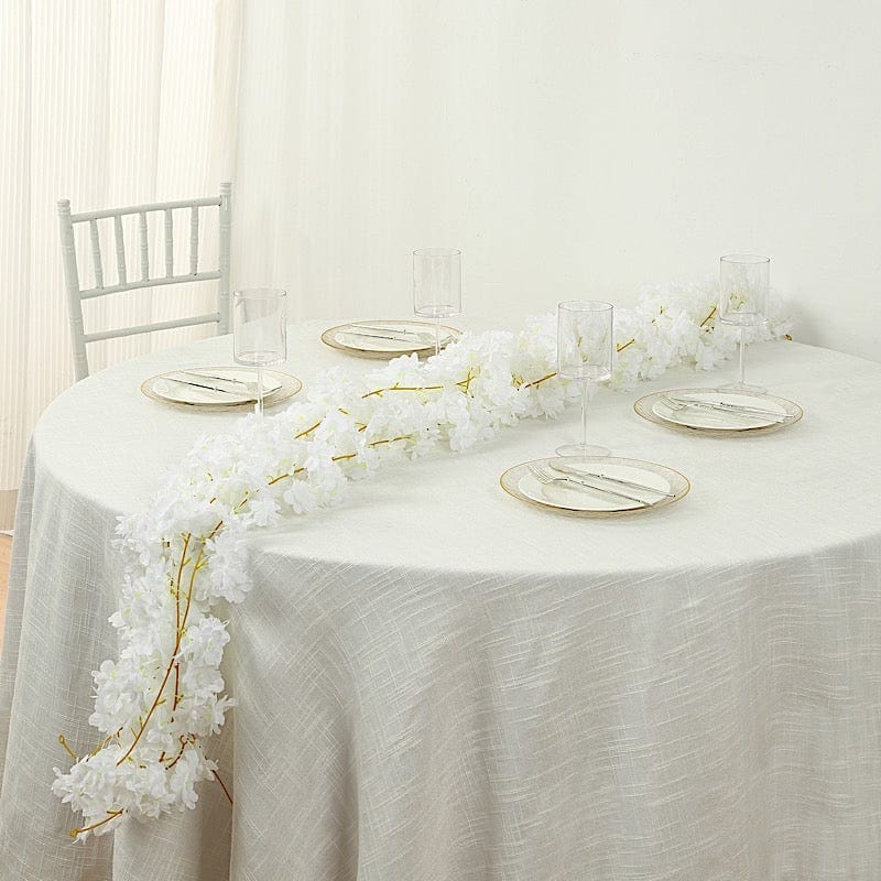 5 Pack 6 ft Artificial Cherry Blossom Flowers Garland